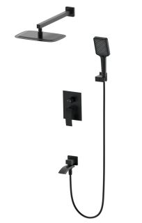 Душевой комплект Wonzon & Woghand Fit WW-88939009A-MB чёрный матовый